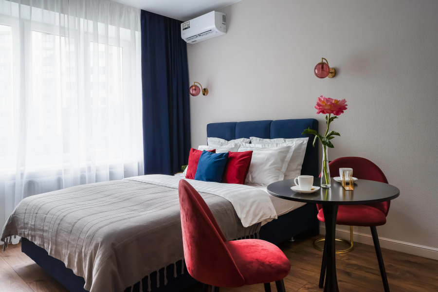 Апартаменты Savina у Моря 2 синяя студия