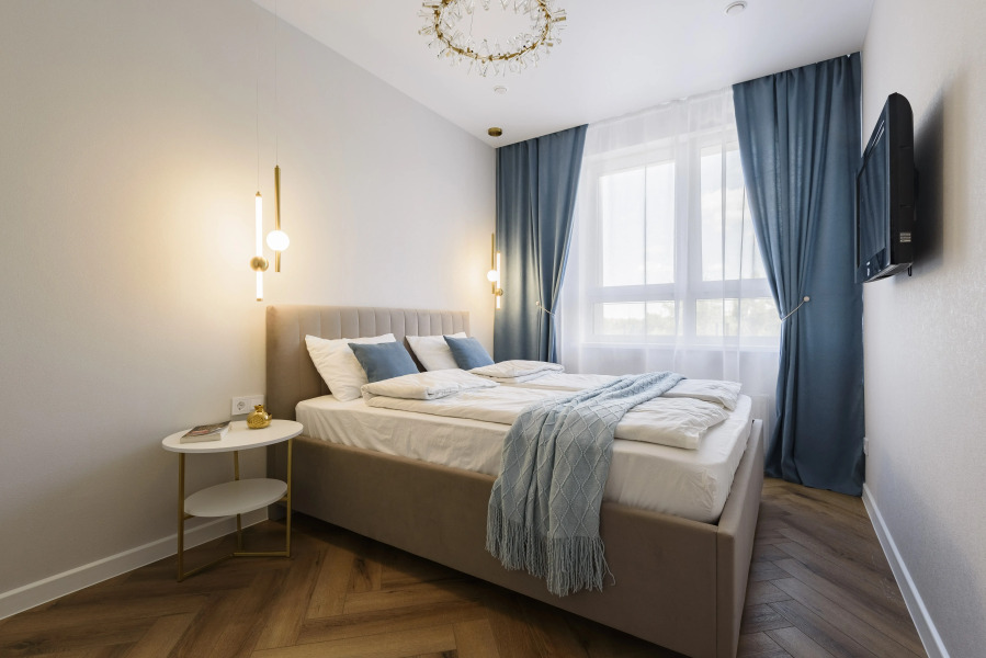 Квартира с террасой и видом на озеро Кабан