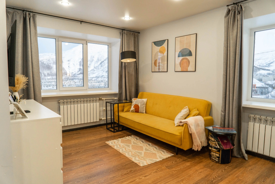 Квартира Уютная 1-к с Потрясающим Видом на Горы