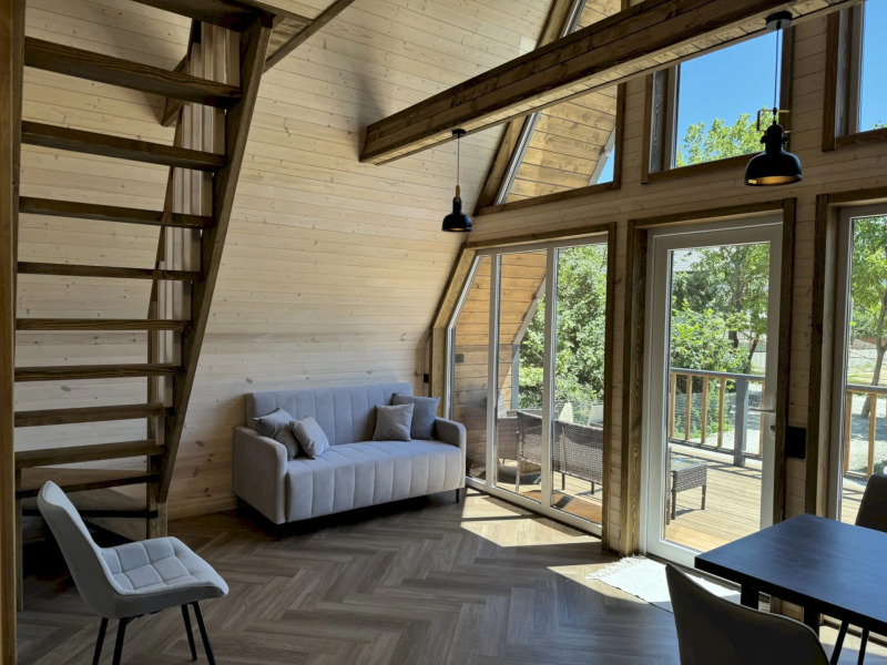 Частный Дом 391 А Фрейм Терраса с Видом на Горы Баня Фурако Мангал