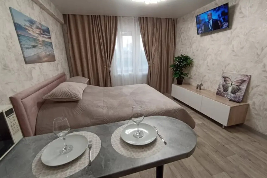 Апартаменты современные сети «Все в гости» в микрорайоне Видный на 3 этаже