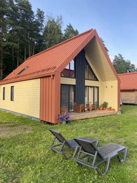 Гостевой дом Новый Дизайнерский дом на Рубском озере