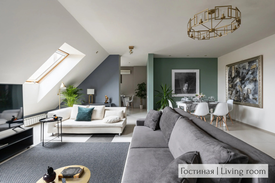 МАНСАРДА 170м² с Балконом от Minin Apartments