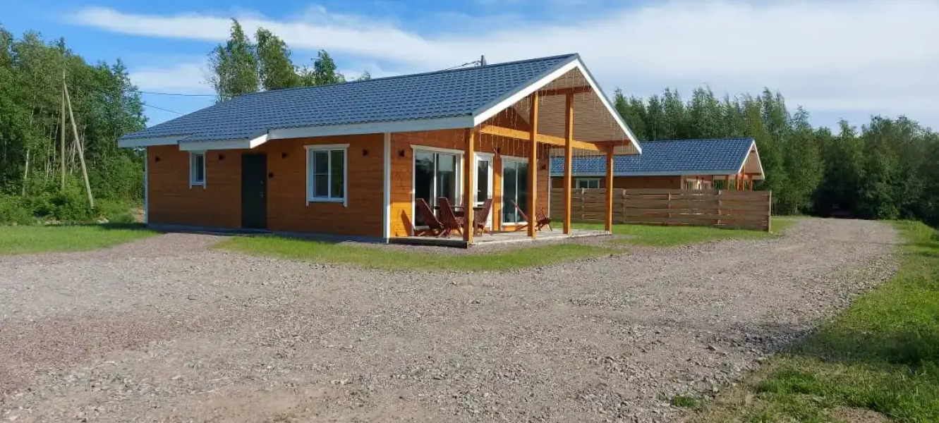 Гостевой дом с сауной вблизи реки и озера Ладоги Лисий берег