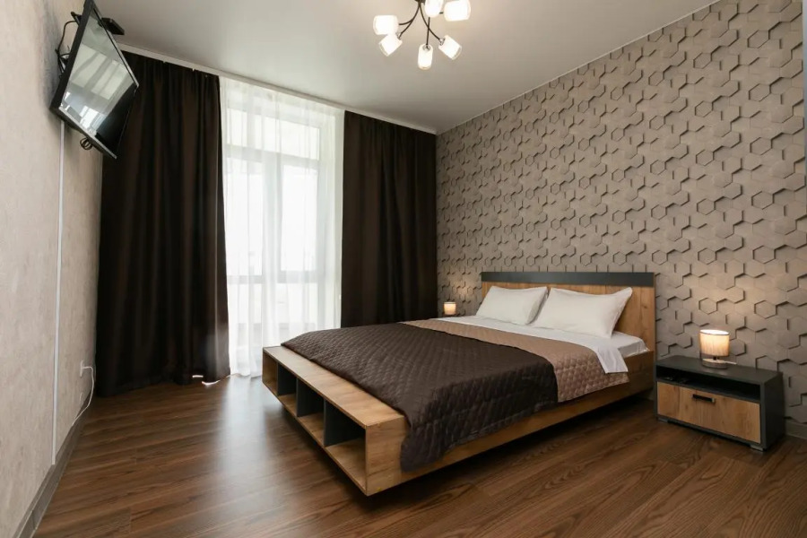 Двухкомнатные апартаменты Этажидейли возле ЖД вокзала