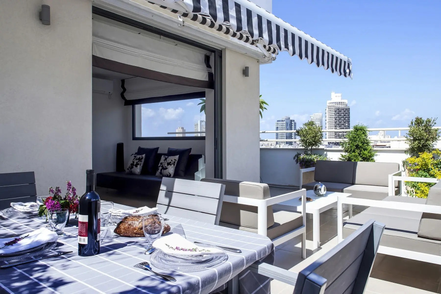 Апартаменты Design 2 Bdr Duplex Penthouse Rothschild #TL54