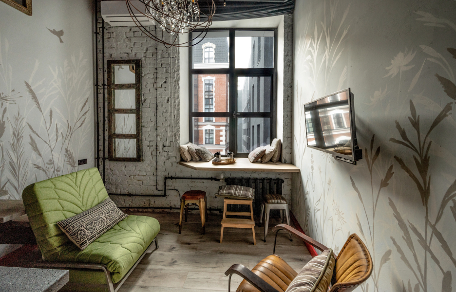 Квартира Moscow Deluxe Apartments Soho Bohemian Loft