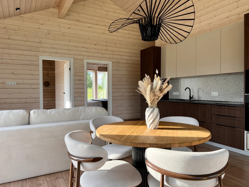 Частный дом Побег из города, коттедж на 6 человек с сауной и камином