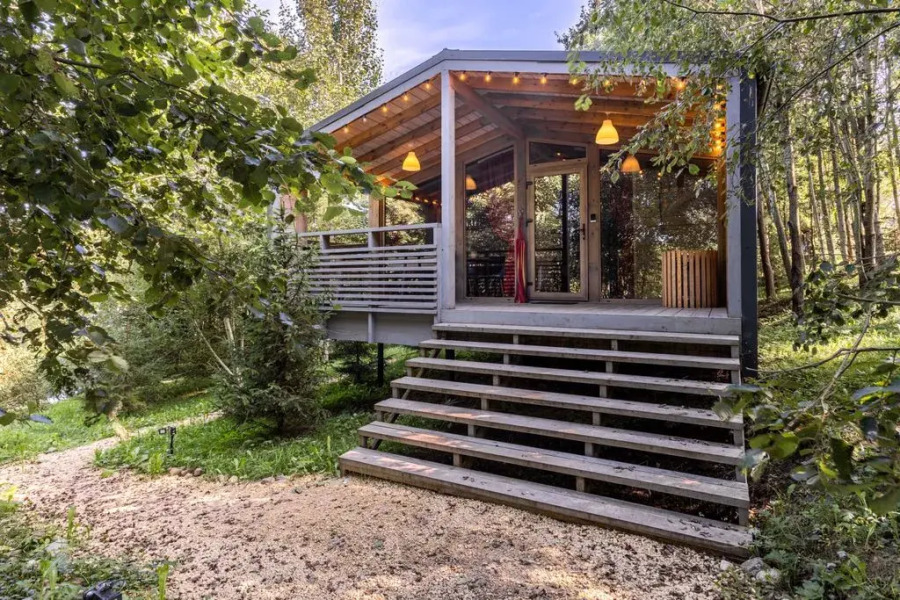 Частный дом в скандинавском стиле у озера Кипень на 6 гостей