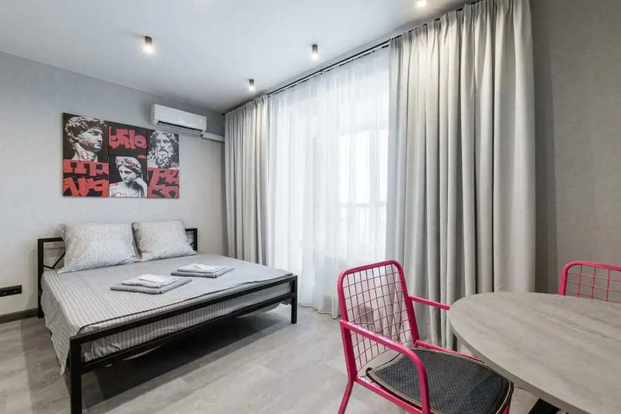 Квартира Уютная квартира студия 32 м 2 кровати