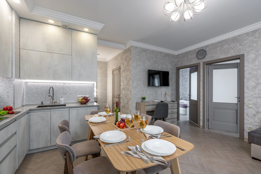 Апартаменты трёхкомнатные с видом на Национальную библиотеку