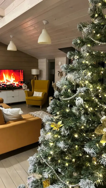 Частный дом с баней и чаном у воды и леса