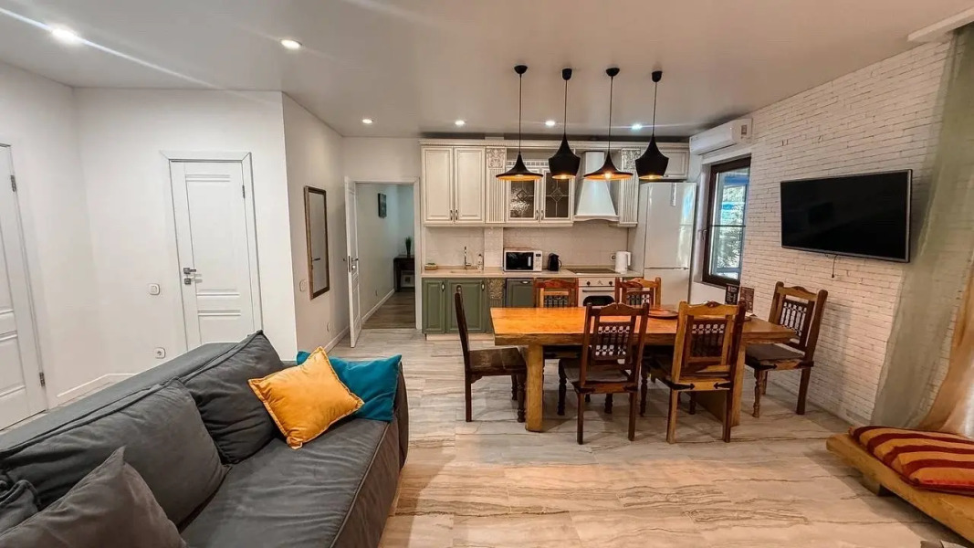 Апартаменты Эко Дом в Жк Катерина Альпик с видом на горы и террасой