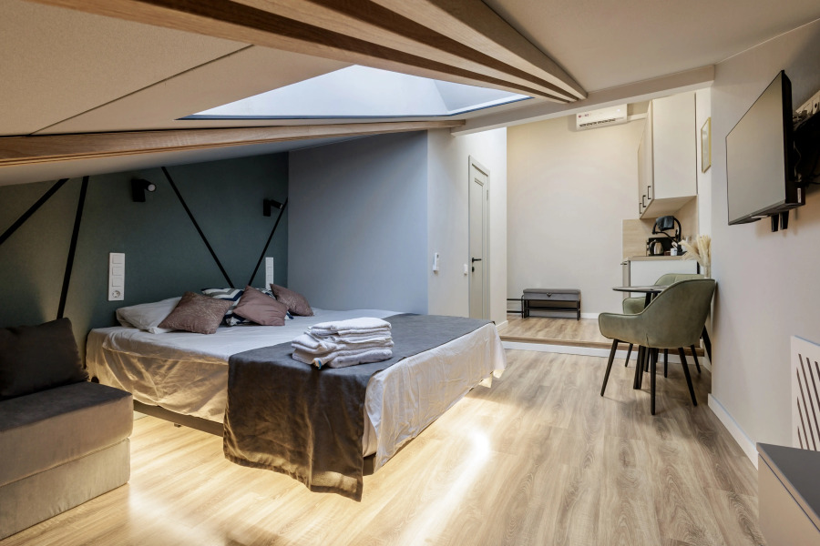 Апартаменты Уютная студия в центре на трех гостей